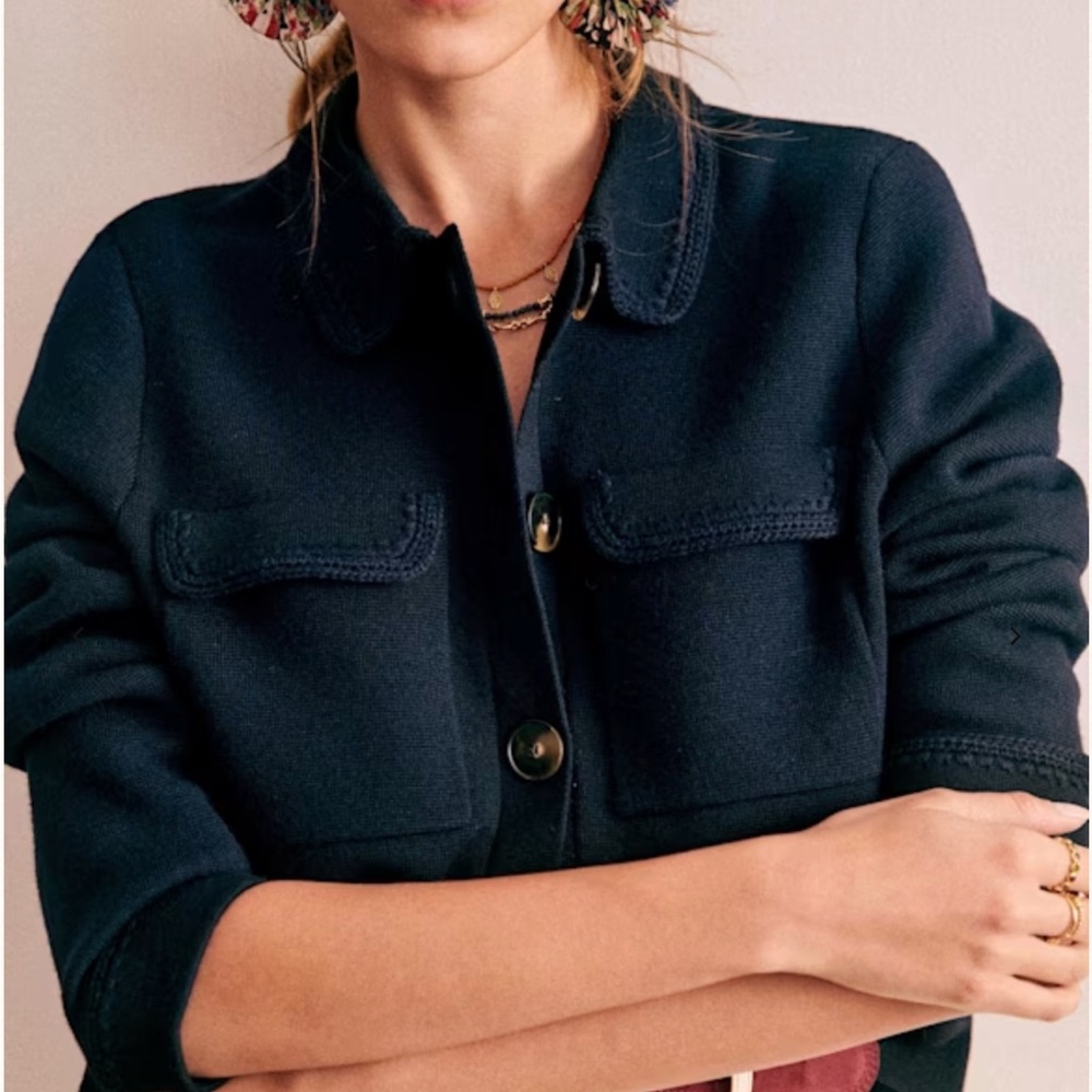 Sezane Midnight Blue Sweater - Picture 2 of 4